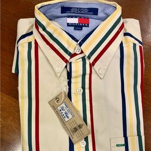 Tommy Hilfiger NWT size small short sleeve button up shirt.